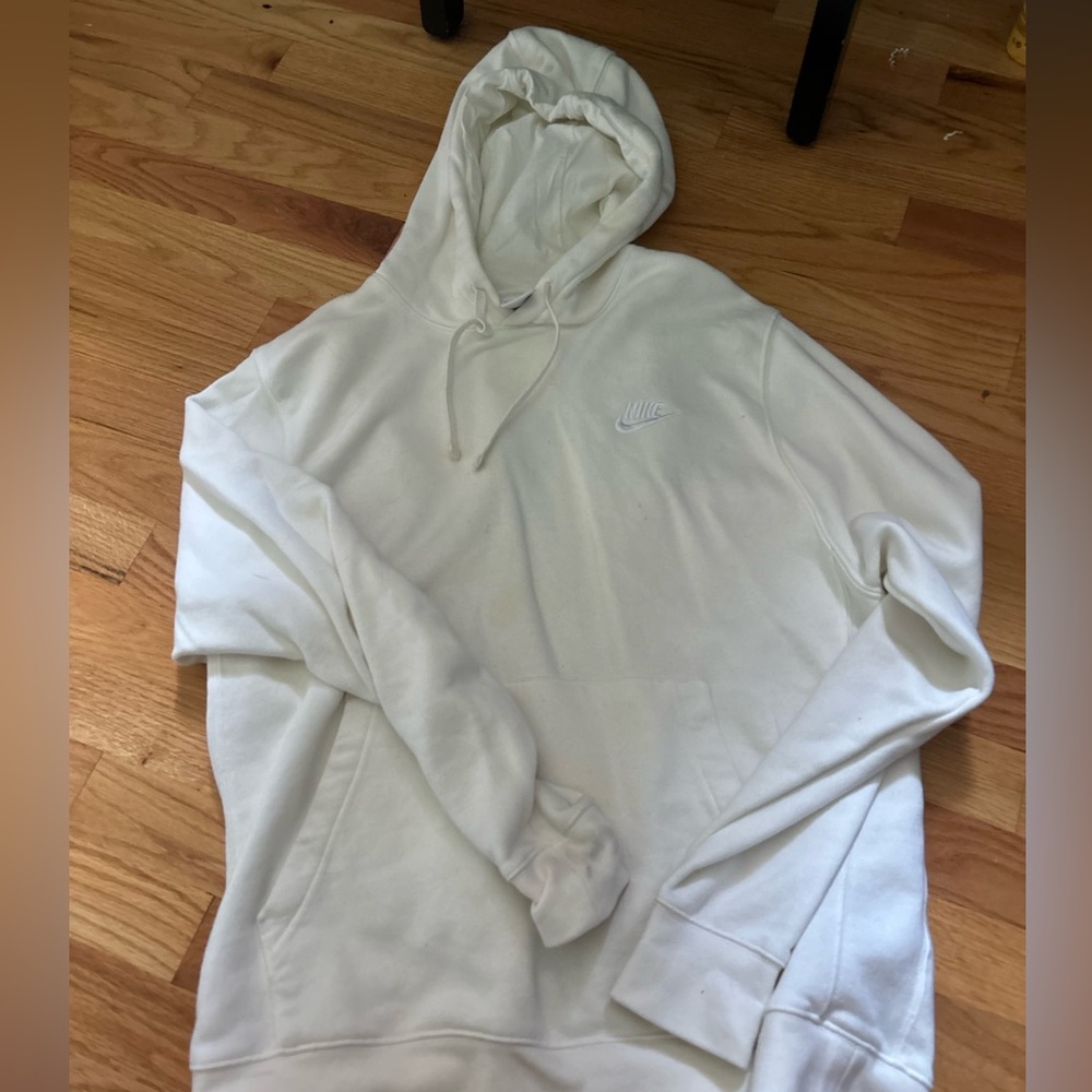 White Nike sweatshirt